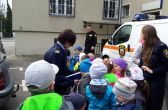 Przedszkolaki z "Kuntersztyna" w siedzibie Straży Miejskiej